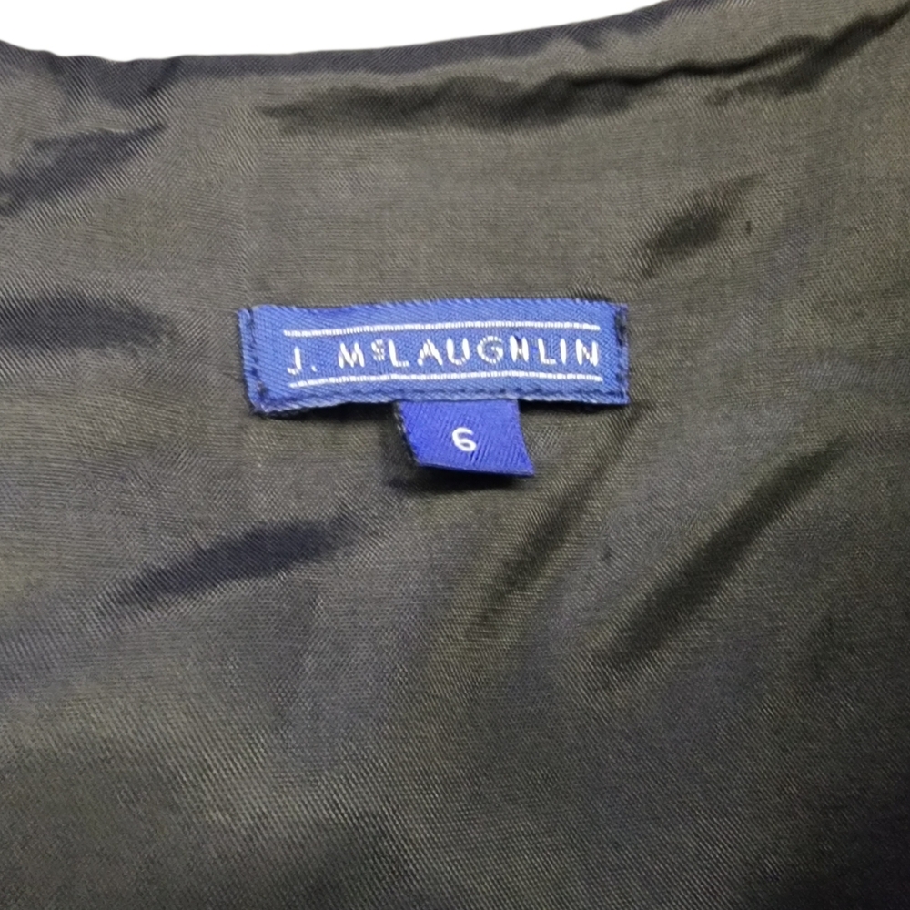 J. Mclaughlin Knee Length Silk Dress, Womens 6 - Picture 6 of 7
